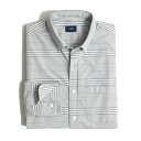 WFCN[ J.Crew Vc Washed Shirrt In Horizontal Stripe O[ Lancaster Grey