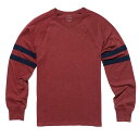 ジェイクルー J.Crew 長袖Tシャツ Slim Double-Striped Football T-Shirt レッドカラント Red Currant