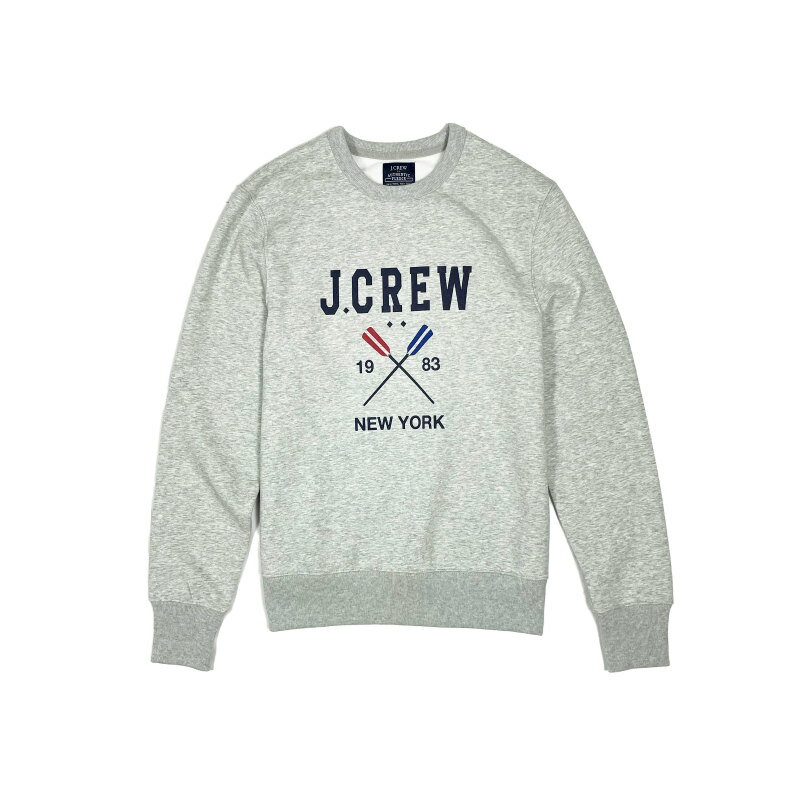 ジェイクルー J.Crew メンズ Men 039 s トレーナー スウェットシャツ Logo Pullover Crewneck Sweatshirt グレー Grey