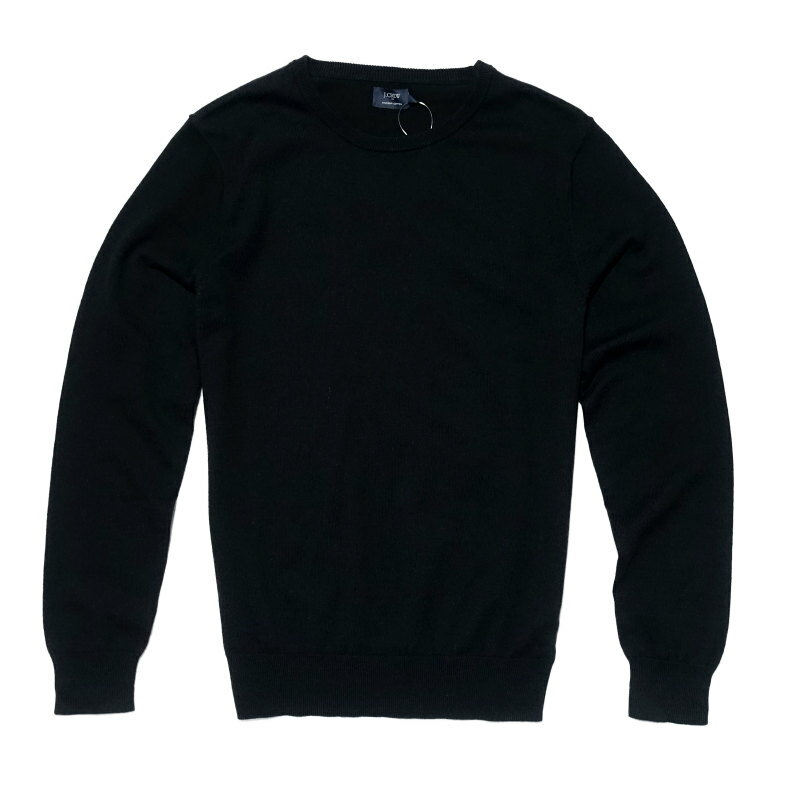 ジェイクルー J.Crew メンズ Mens セーター Harbor cotton crewneck sweater ブラック Black