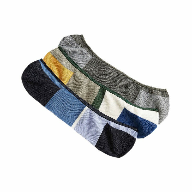 ジェイクルー J.crew メンズ Men's 靴下 ソックス 3組セット No-show Socks 3-pack フットカバー ノーショー