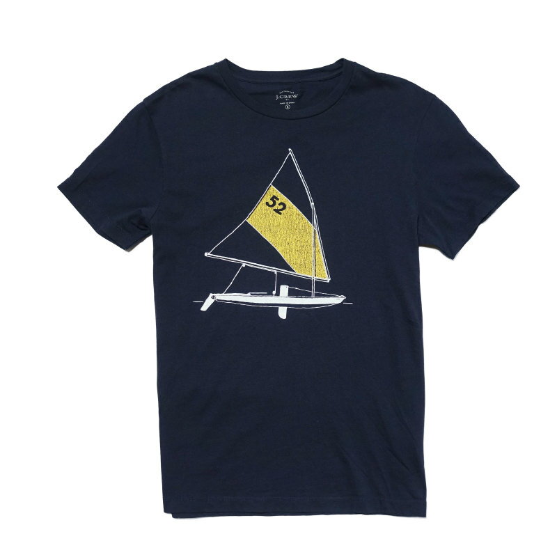 ジェイクルー J.Crew 半袖Tシャツ Sunfish sailboat T-shirt ネイビー Navy