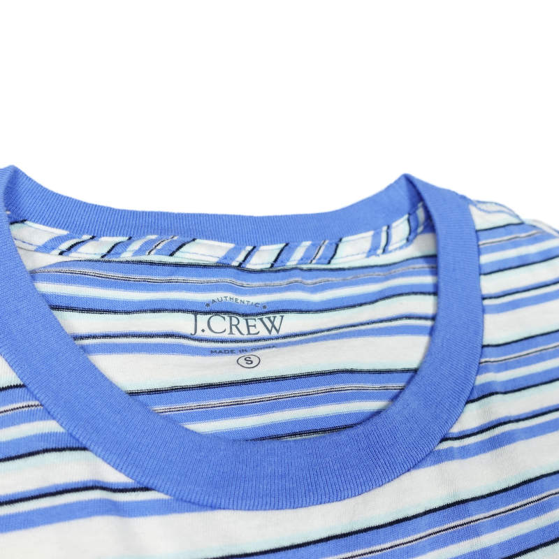 ジェイクルー J.Crew メンズ Men’s 半袖 Tシャツ Slim Wat Striped T-Shirt ストライプ ソルト ミント ネイビー Stripe Salt Mint Navy