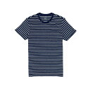 WFCN[ J.Crew Y Menfs  TVc Slim Broken in Stripe Pocket Tee XgCv Navy White Stripe