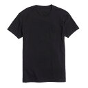 ジェイクルー J.Crew メンズ Men’s 半袖 Tシャツ Slim Washed Jersey Pocket Tee ブラック Black(4)
