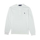 ポロ ラルフローレン POLO RALPH LAUREN メンズ Men's 長袖 ヘンリー Tシャツ Cotton Jersey Henley Shirt ホワイト White