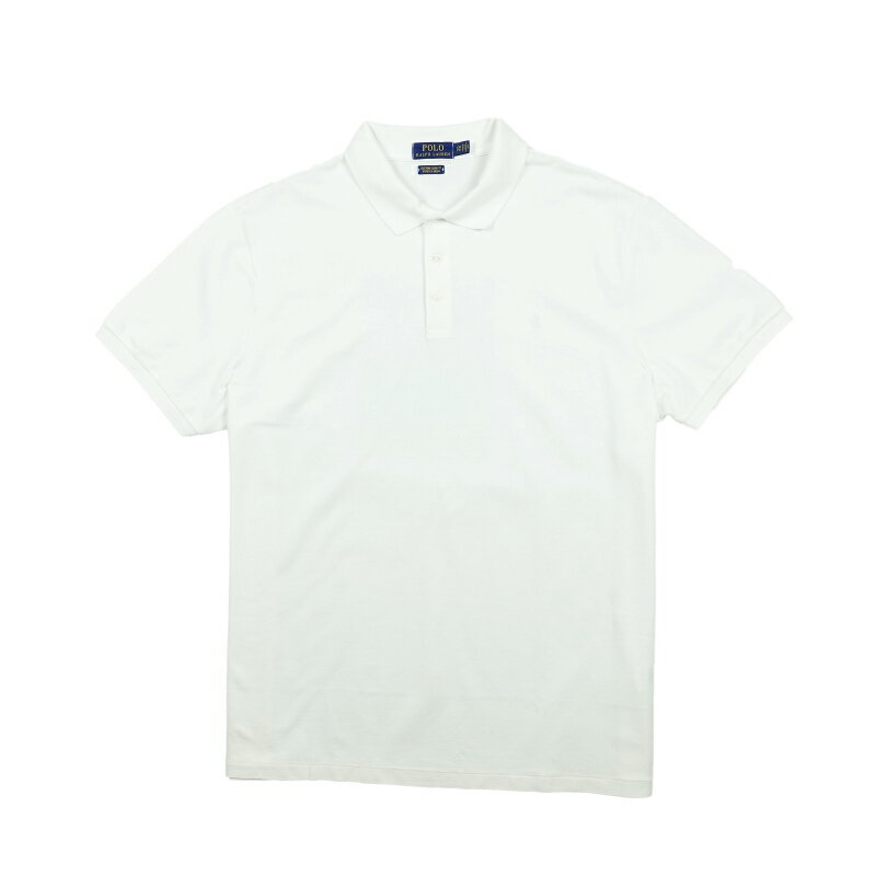 ポロ ラルフローレン POLO RALPH LAUREN メンズ Men 039 s 半袖 ポロシャツ Custom Slim Stretch Mesh Polo ホワイト White