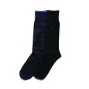 | t[ POLO RALPH LAUREN Y Men's \bNX C Camo Trouser Sock 2-Pack lCr[ ubN Navy Black