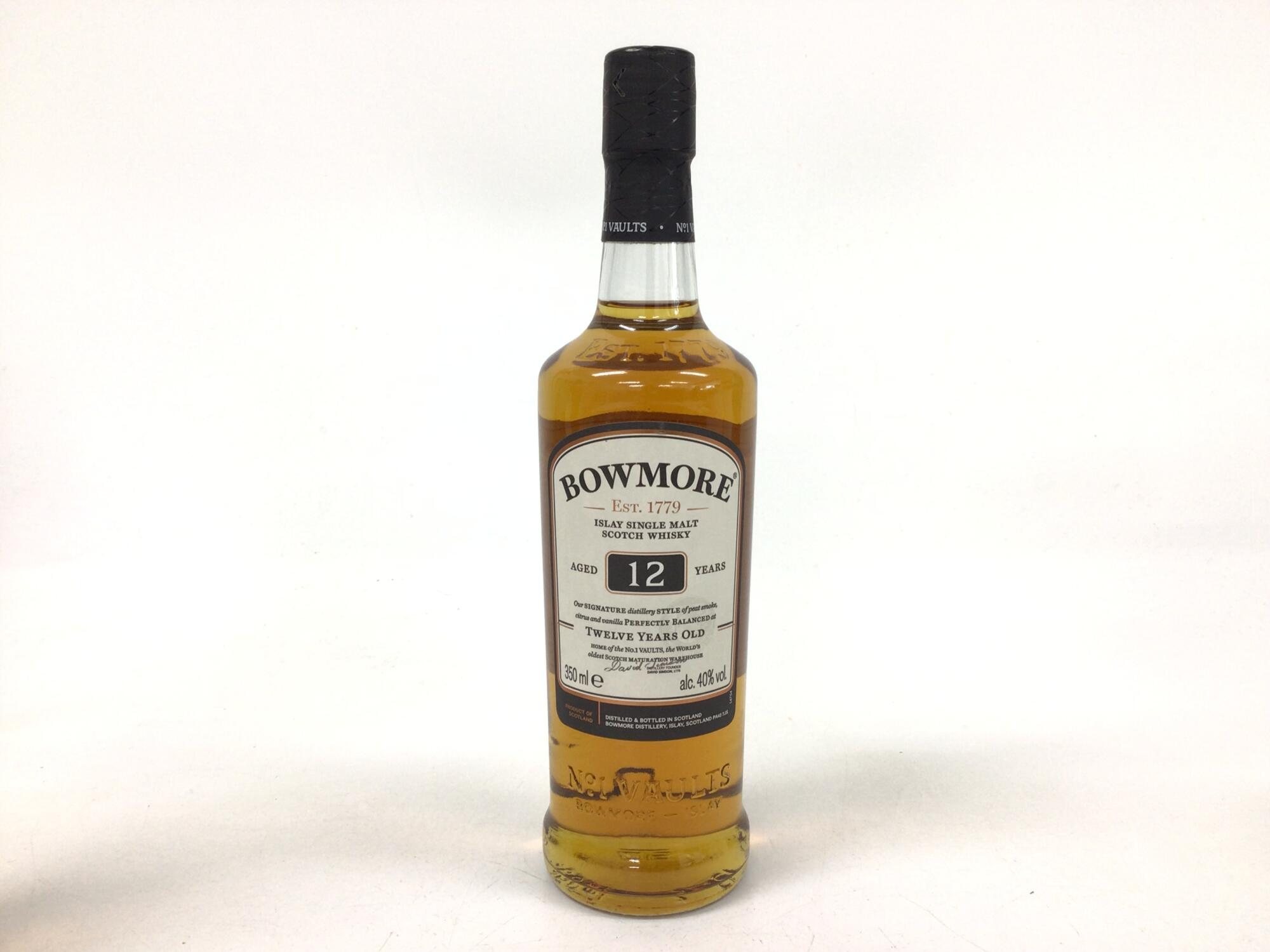 ウイスキー ボウモア 12年 ハーフボトル 350ml 40% 重量番号:2(124)