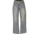 ☆【送料無料】MERCURYDUO(マーキュリーデュオ)Vintageウォッシュ&リペアクラッシュ加工 ローライズブーツカットジーンズ☆【新品】同様【未使用】タグ付【2014ss】 【日時指定不可】