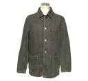 ☆【送料無料】 INED HOMME(イネドオム) USED加工デニムカバーオール(ジャケット)【中古】☆【2015ss】【日時指定不可】(4)