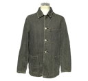 ☆【送料無料】 INED HOMME(イネドオム) USED加工デニムカバーオール(ジャケット)【中古】☆【2015ss】【日時指定不可】