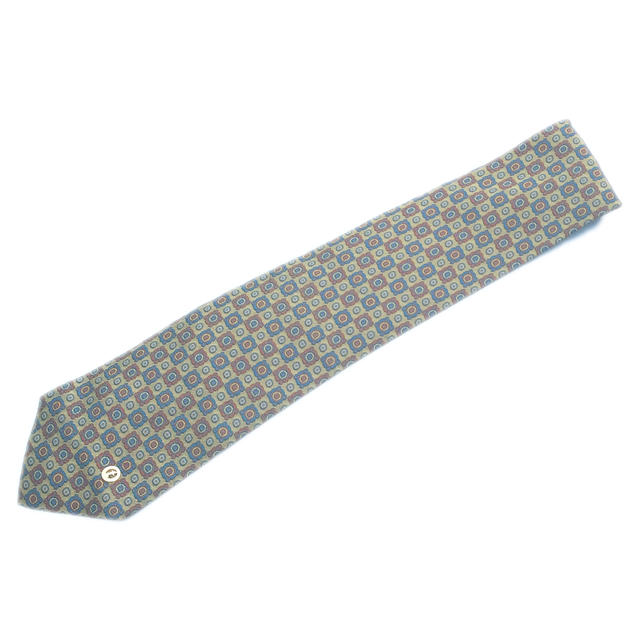 ☆【送料無料】ア・テストーニ(a.testoni)ジャガード織り 上質シルク素材デザインネクタイ【2015aw】【中古】 【代引き不可】【日時指定不可】