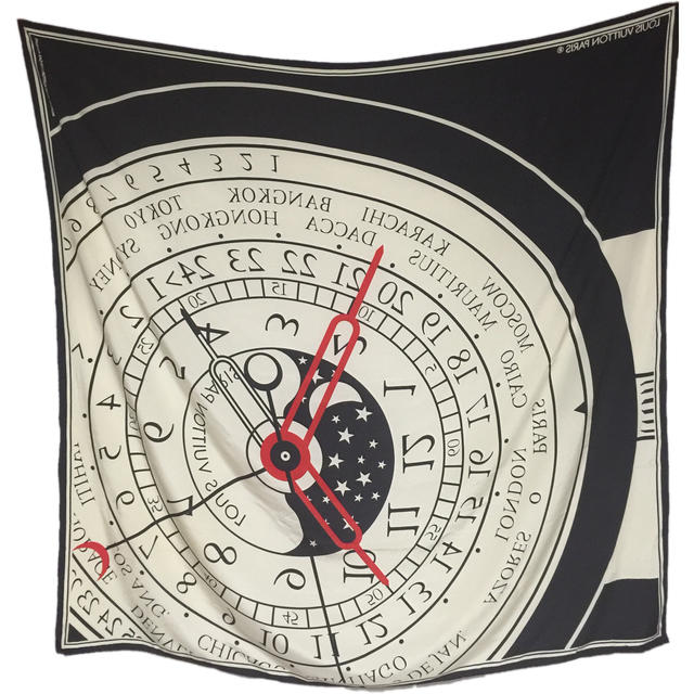 ☆【送料無料】【幻の逸品】ルイヴィトン(Louis Vuitton)1988 モントレ(montre)ラージサイズ シルクスカーフ ☆【中古】【2016aw】【Luxury Brand Selection】 10P05Dec15