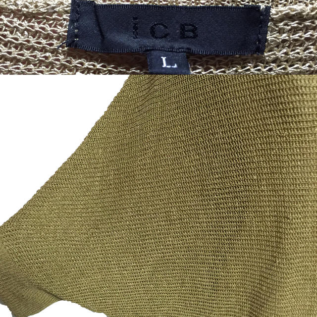 ☆【送料無料】ICB ドルマンスリーブ サマーニット素材デザインチュニック【中古】【美品】【2016ss】 10P05Dec15