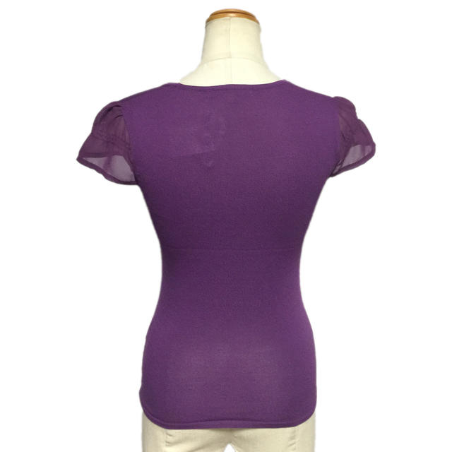 ☆【送料無料】ナネットレポー(Nanette Lepore)切り替えシフォンデザインニット☆【新品】同様【未使用】タグ付き【2017ss】10P05Dec15