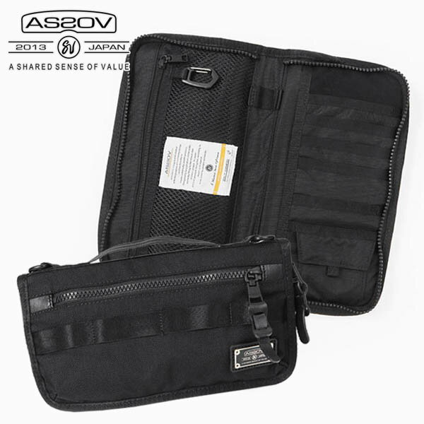 《ポイント2倍 | Wノベルティ》アッソブ AS2OV トラベルポーチ EXCLUSIVE BALLISTIC NYLON TRAVEL POUCH エクスクルーシブ バリスティック ナイロン メンズ ポーチ 061317 | ブランド [正規取扱店]