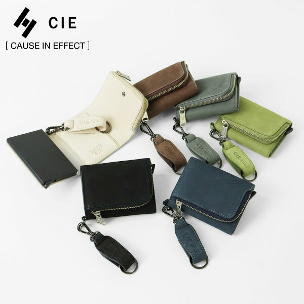 《ポイント10倍 | もれなく選べるWノベルティ》シー CIE 三つ折り財布 FOLK CARD WALLET フォーク カード ウォレット CIE & CACTA シー カクタ メンズ レディース レザー 各色 032280 | ブランド 