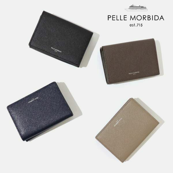 ペッレ モルビダ 革財布 メンズ 《ポイント10倍 | もれなく選べるWノベルティ》ペッレモルビダ PELLE MORBIDA 三つ折り財布 Barca バルカ ミニウォレット 各色 PMO-BA519 | ブランド [正規取扱店]