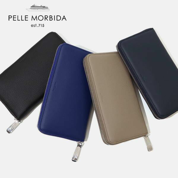 ペッレ モルビダ 革財布 メンズ 《ポイント10倍 | もれなく選べるWノベルティ》ペッレモルビダ PELLE MORBIDA 財布 ラウンドファスナー 長財布 Barca バルカ 各色 PMO-BA602 | ブランド [正規取扱店]