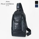 《ポイント10倍 | もれなく選べるWノベルティ》ペッレモルビダ PELLE MORBIDA ボディバッグ Maiden Voyage メイデンヴォヤージュ メンズ ショルダーバッグ レザー 各色 PMO-MB051ELE | ブランド [正規取扱店]