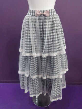 【中古】Lolime/Lolime by mellfy memory/Sugar syrupギンガムチェックスカート/ロリミィ/ロリミィバイメルフィーメモリー/2412171908