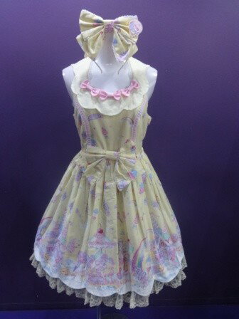 【中古】Angelic Pretty/Milky★PlanetジャンパースカートSet/アンジェリックプリティ/2508301816