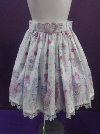 【中古】Angelic　Pretty/Decoration　Ice　Creamスカート/アンジェリックプリティ/2509161908