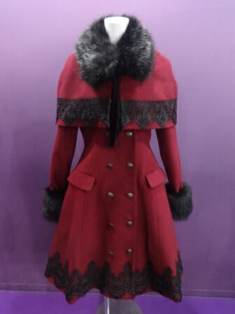 【中古】ATELIER−PIERROT/フルールケープコート/アトリエピエロ/2403231622