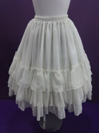 【中古】ATELIER-PIERROT/Three-Tiered　Ruffle　Chiffon　Skirt/アトリエピロ/2404211517