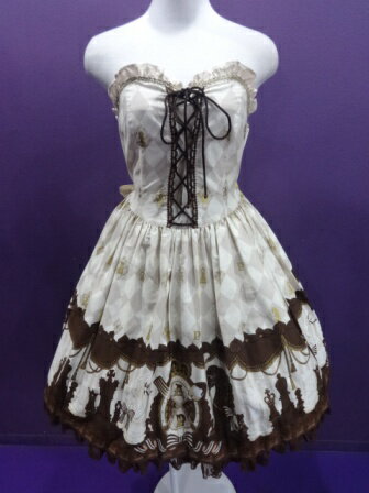 【中古】Angelic Pretty/Chess Chocolateビスチェ風ジャンパースカート/アンジェリックプリティ/2211121524