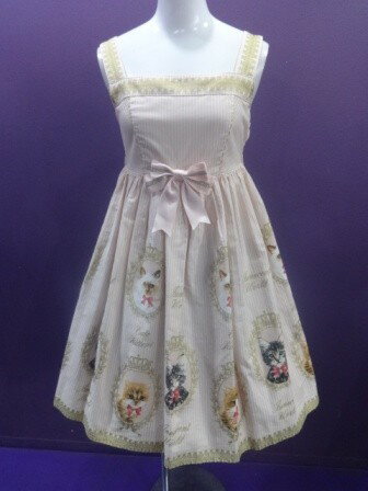 【中古】Innocent　World/グリッターキャットハイウエストジャンパースカート/イノセントワールド/2512301453