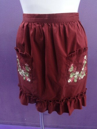 【中古】axes femme/Kawaii/苺刺繍ハーフエプロン/アクシーズファム/2511021255