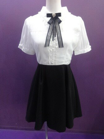 【中古】未使用品/ROJITA/シフォン切替ワンピース/ロジータ/2605241257