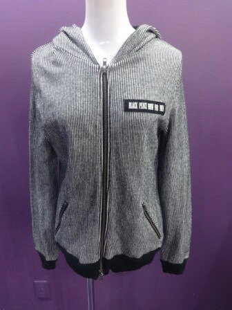 【中古】BLACK　PEACE　NOW　FOR　MEN/ストライプジップパーカー/ブラックピースナウフォーメン/2601241853