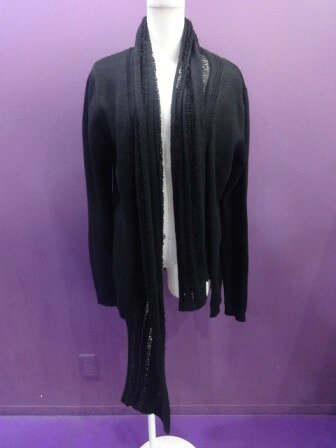 【中古】BLACK　PEACE　NOW　FOR　MEN/ストール付き風ニットカーディガン/ブラックピースナウフォーメン/2601241703