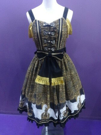 樂天商城 - 【中古】metamorphose　temps　de　fille/[通常サイズ]　Royal　Crown　Catリボンジャンパースカート/メタモルフォーゼタンドゥフィーユ/2605281522