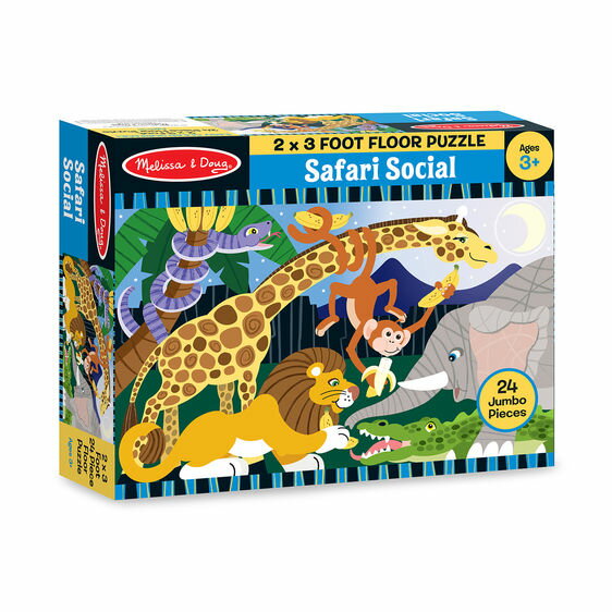 bT&_O@Tt@E\[V@24s[X@tAEpY@Melissa & Doug Safari Social Floor Puzzle - 24 Pieces