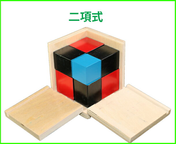 モンテッソーリ　二項式　Binomial Cube Montessori　知育玩具