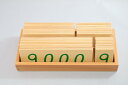 モンテッソーリ　数字カード1-9000　♪大♪　木製、木箱入り　　Montessori　Large Wooden Number Cards 1-9000 2