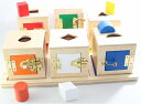 モンテッソーリ　カギ箱　♪6個セット♪ Montessori Lock Boxes 知育玩具