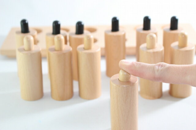 モンテッソーリ　圧力円柱　Montessori Pressure Cylinders 知育玩具 3