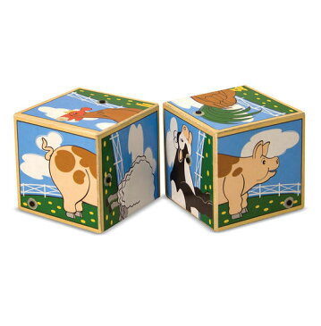 メリッサ&ダグ　木製 サウンド・ブロック 牧場動物　Melissa & Doug Farm Sound Blocks