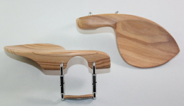 あご当て イタリアン・オリーブウッド　ガルネリ型　クローム通常金具