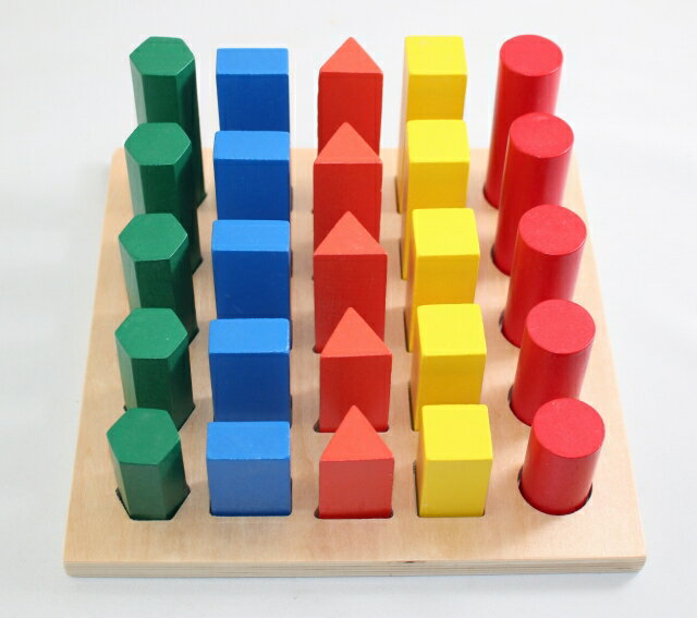 eb\[@􉽗̊Ki 55F@Montessori Geometry Solid Ladder mߋ