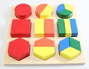 モンテッソーリ　幾何図形分割パズル　Montessori Geometry Puzzle 知育玩具