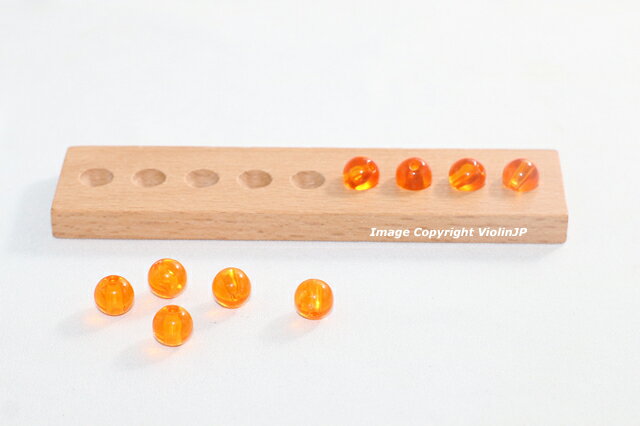 モンテッソーリ　9 ゴールド・ビーズ・スタンド　Montessori Beads 　知育玩具 2