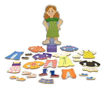 メリッサ&ダグ　マギー・リー　マグネット着せ替え　　Melissa & Doug Maggie Leigh Magnetic Dress-Up Set