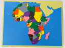 モンテッソーリ アフリカ地図パズル Montessori Puzzle Map of Africa 知育玩具