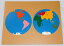 モンテッソーリ　世界地図パズル　＃2　Montessori Puzzle Map of World Parts 知育玩具